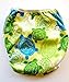 Reusable Swim Diaper - One Size Adjustable, Absorbent, Travel for Babies & Toddlers 0-36 Months up to 30 lbs by Eco-Friendly Terra Baby (Green Hawaiian Turtles)