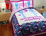 David & Goliath T300 Sateen 100-Percent Cotton Spooning Full/Queen Duvet Se ....