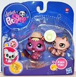 Littlest Pet Shop 2010 Assortment 'A' Series 2 Collectible Figure Beaver & RaccoonIMAGE