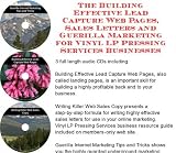 The Guerilla Marketing, Building Effective Lead Capture Web Pages, Sales Letters for Vinyl LP Pressing Services Businesses