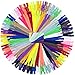 Meillia 60PCS 9 Inch, 14 Inch and 18 Inch Mixed Zippers Bulk Nylon Coil Zippers for Sewing Crafts, 20 Colors (Assorted Sizes)
