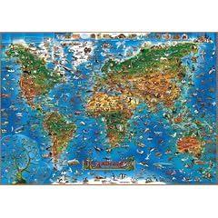 Children's Animals of the World Wall Map (Childrens Maps)