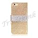 iPhone 6 Case, iPhone 6 Wallet Case, Tradekmk(TM) Brand New PU Leather Ladies' Purse Wallet Case Stand Phone Cover[Bling Rhinestone Design] Compatible with Apple iPhone 6(4.7)[+Stylus+Screen Protector+Cleaning Cloth]-(Golden)