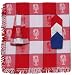 Durable Hand Woven Jacquard 100% Cotton Lobster Tablecloth 60x60 Inches