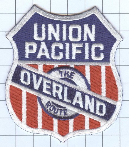 Railroad 100% Embroidered Patch Collectible - UNION PACIFIC OVERLAND ROUTE