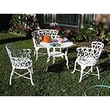 CBM Outdoor Patio Deck Cast Aluminum Furniture 4 Pcs Bistro Set A CBM1290