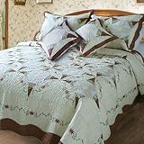 DaDa Bedding DXJ101567-2 Classic Cotton 5-Piece Quilt Set, Queen, Patchwork, Ivory