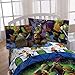 Nickelodeon Teenage Mutant Ninja Turtles Stars Cotton Polyester Blend Full 4 Piece Sheet Set