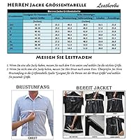 Leather4u KL767 Herren Lederjacke, Lamml...