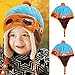 Lowpricenice Winter Baby Kids Girls Boys Warm Woolen Coif Hood Scarf Caps Hats (!Blue)