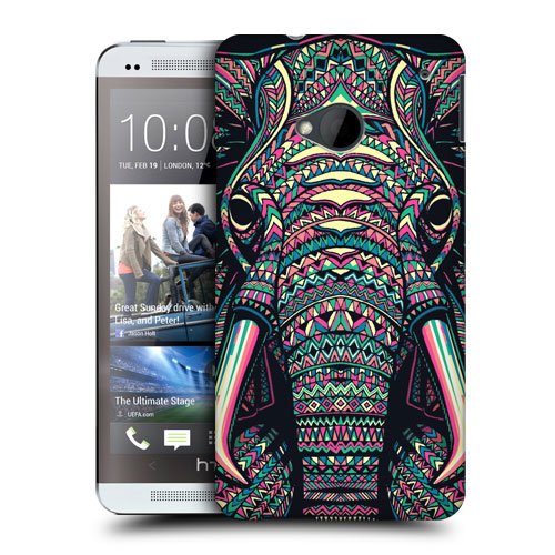 Head-Case-Designs-Elephant-Aztec-Animal-Faces-Protective-Snapon-Hard-Back-Case-Cover-for-HTC-One