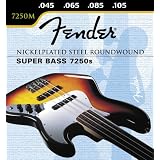 Fender Nickelplated Steel Roundwound, Long Scale, 7250M 45-105, Bass Strings