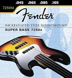 Fender Nickelplated Steel Roundwound, Long Scale, 7250M 45-105, Bass Strings