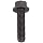 Grade 8 Steel Flange Bolt, Phosphate & Oil Finish, Hex Head, UNC Threads, Hex Head, Meets IFI-111 (2002)/SAE J429 (1999)/ASTM B633 Specifications, 1/4"-20 Thread Size, 5/8" Length, Fully Threaded, Pack Of 25