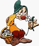 Snow White & The seven Dwarf Bashfull Embroidered Iron On Disney Movie Patch