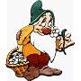 Snow White & The seven Dwarf Bashfull Embroidered Iron On Disney Movie Patch