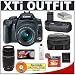 Canon Digital Rebel XTi 10.1MP Digital SLR Camera (Black) + Canon EF-S 18-55mm Lens [Outfit] + Canon EF 75-300mm III Lens + BG-E3 Grip + 16GB Card + NB-2LH Battery + Accessory Kit