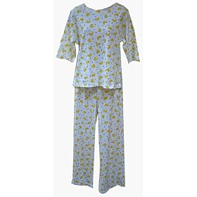 RocketWear Women's Just Ducky Print Cotton Knit Pajamas/Loungewear