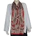 Fashion Scarfs for Women Printed Crepe Silk 20 X 68 inches