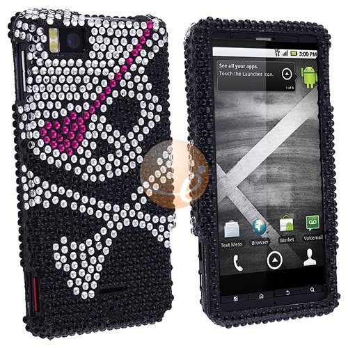 Snapon Case for Motorola Droid Xtreme MB810 / Droid X, Skull Diamond