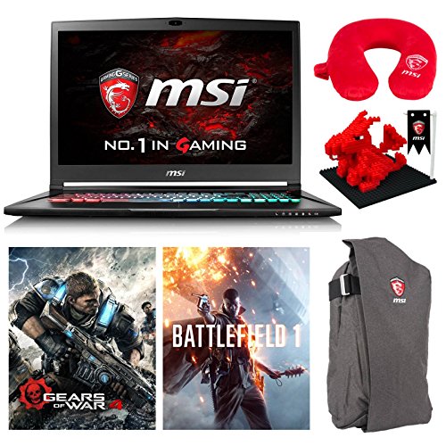 MSI GS73VR Stealth Pro-025 (i7-6700HQ, 16GB RAM, 256GB SATA SSD + 1TB HDD, NVIDIA GTX 1060 6GB, 17.3" Full HD, Windows 10) VR Ready Gaming Notebook