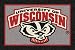 Wisconsin Badgers "Mascot" 5' 4" x 7' 8" Team Spirit Area Rug