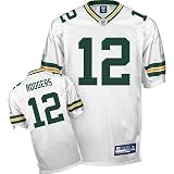 Reebok Green Bay Packers Aaron Rodgers Authentic White Jersey-Size: Size 56
