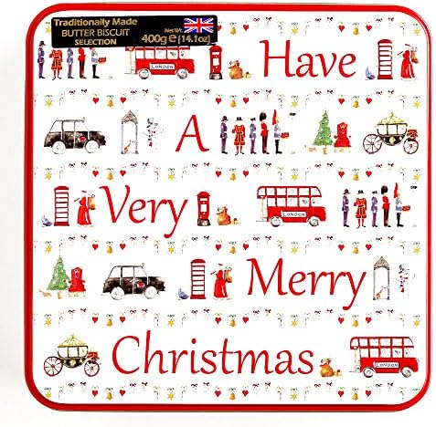 British Biscuit Assortment Tin (2 Unit Per Order) - Perfect Christmas Gift for the Holidays