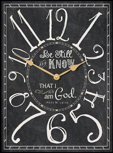 Be Still, And Know That I Am God Psalm 46:10 Clock 15.5 X 11.5