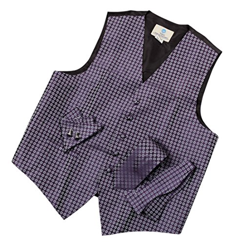 YGA1B04 Classic Series Pattern Mens Vest Tie Cufflinks Hanky Bowtie By Y&G