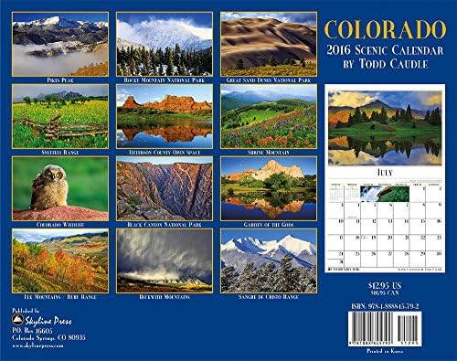 Colorado 2016 Deluxe Wall Calendar
