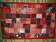 50% OFF Wall Tapestries-hot Pink Vintage Beaded Ethnic India Sari Tapestry Wall Hanging 60" X 40"