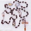 Padre Pio Rosary - 20in. Silver Tone Chain - Solid Construction - IMPORTED FROM ITALY Padre Pio Rosary - 20in. Silver Tone Chain - Solid Construction - IMPORTED FROM ITALY