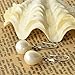 Lureme Women 10mm Teardrop Cream Faux Simulated Pearl Silver Tone French Hook Drop Earrings 02001446