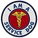 I AM A SERVICE DOG Sew-On Embroidered Patch - 3