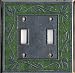 Leaf Watercress Double Toggle Switch Plate