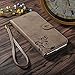 CORNMI Design for i6 Plus Case, Premium Vintage Flip Wallet Leather Magnetic Closure Cover Skin for i6 / 6S Plus 5.5 inch with Card Slots, Cash Compartment and Wrist Strap(Light Brown)