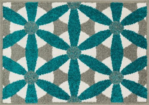 Loloi Rugs, Terrace Collection - Grey/Teal Area Rug, 1'-8" x 2'-6"