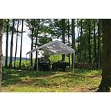 ShelterLogic 12 x 20- Feet Canopy 2- Inch 4-Rib Frame, White Cover