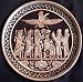444 Persian Decorative Plate with Faravahar Zoroastrian Emblem and Shah Darius the Gr...