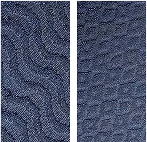 Diamond Dots and Waves 100% Cotton Bathroom Towels (Navy Blue, Set of 2 Bath Sheets (33" x 66"))