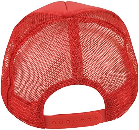 Middle Finger Up If You Dont Give a F&ck Red Foam Trucker Mesh Snapback Hat Cap