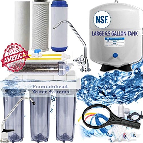 RO/DI Dual Outlet Drinking water/Aquarium System Clear Lg Tank Manual Flush 150G