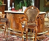 Cortina Bar w/ Marble Top by AICO - Natural Wood (65500)