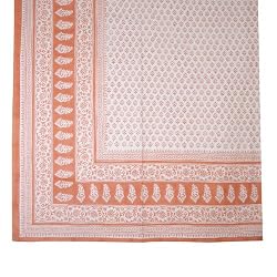 Queen Bed Sheet in Cotton with Block Prints Queen Size (bshtd659)