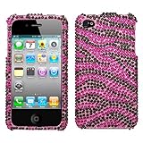 MyBat Apple iPhone 4 (AT&T) / iPhone 4 (Verizon) Diamante Protector Cover - ....