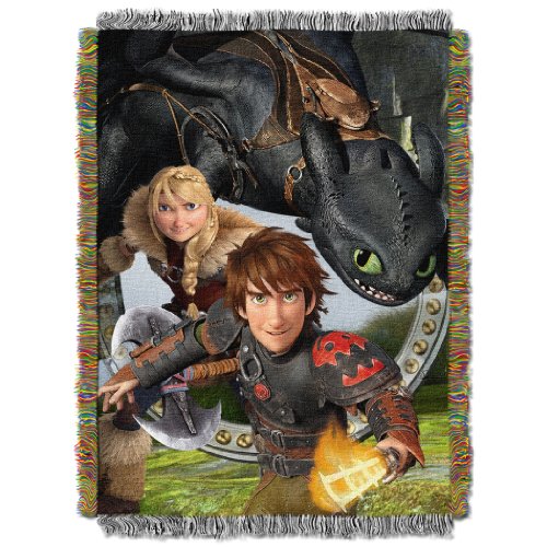 DreamWork's Dragons 2 Tapestry Throw Blanket - by The Northwest Company, 48-inches by 60-inches