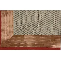 Bedsheet Cotton in Block Print for Bedroom Twin Size (bssht649)