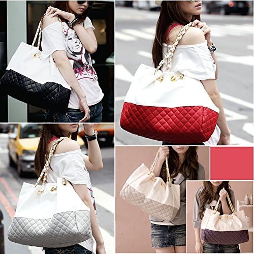 Purple Ladies Womens Shoulder Bag Purse PU Leather Satchel Handbag New Tote Bag