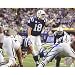 Steiner Sports NFL Indianapolis Colts Peyton Manning Blue Signed Jersey at the Line vs Jets 16-by-20-inch Signed Photograph